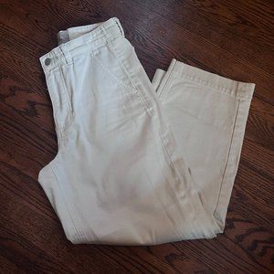 Everlane Bone/Ivory Relaxed Chino Straight Leg